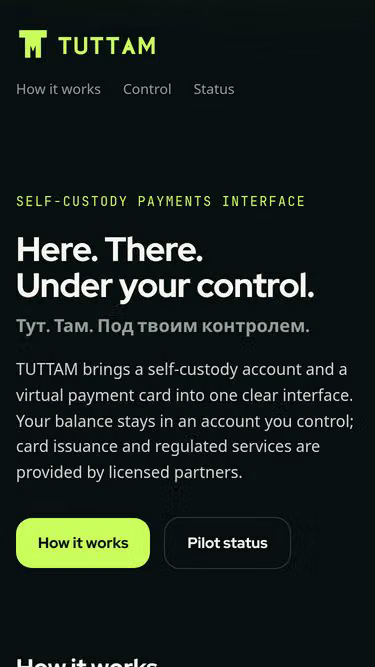 Screenshot of tuta.finance