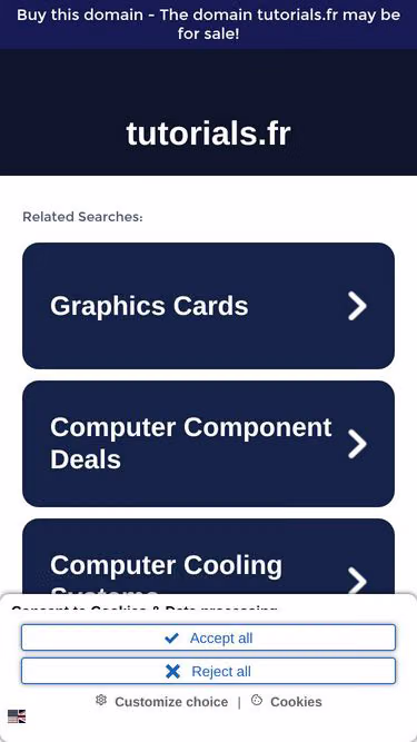 Screenshot of tutorials.fr