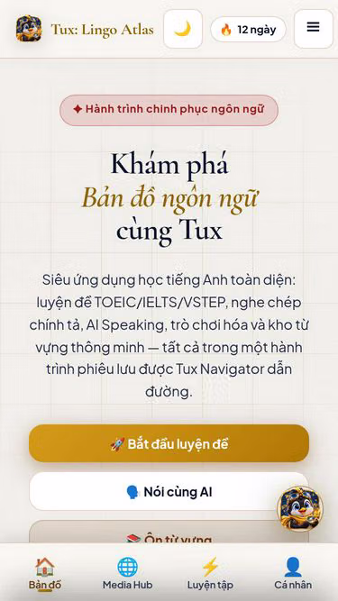 Screenshot of tux.vn