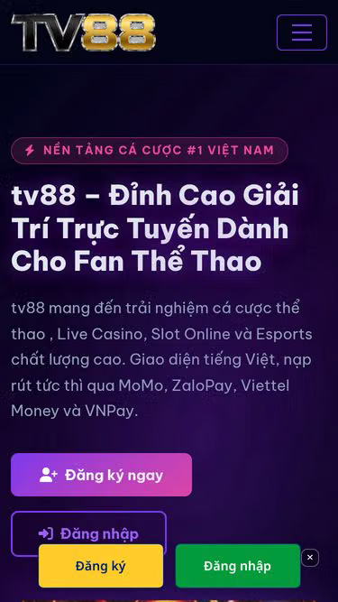 Screenshot of tv88.ng