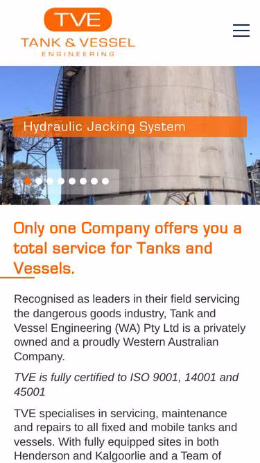 Screenshot of tve.net.au