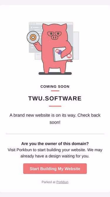 Screenshot of twu.software