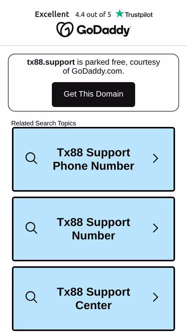 Screenshot of tx88.support