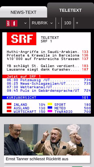 Screenshot of txt.ch