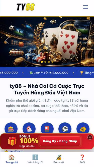 Screenshot of ty88.bar