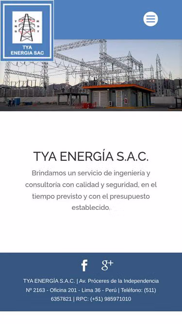 Screenshot of tya.com.pe
