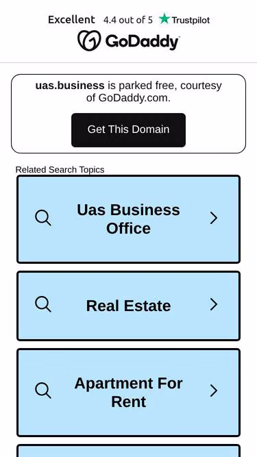 Screenshot of uas.business