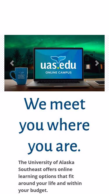 Screenshot of uas.edu