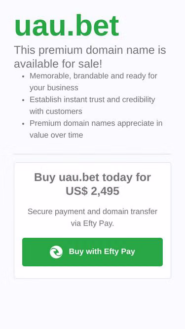 Screenshot of uau.bet