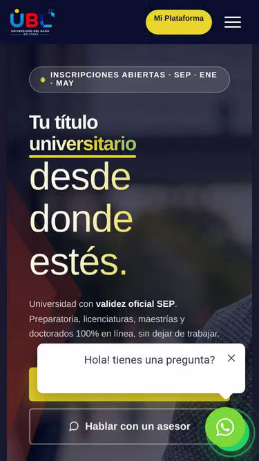 Screenshot of ubl.mx