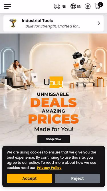 Screenshot of ubuy.ne