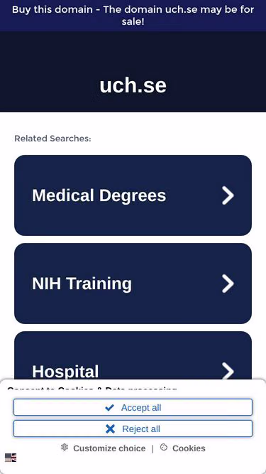 Screenshot of uch.se