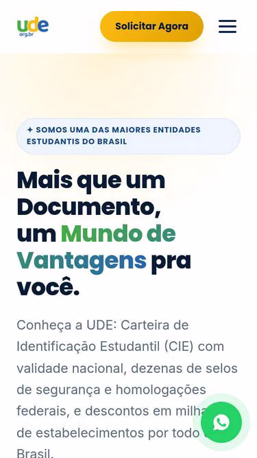 Screenshot of ude.org.br