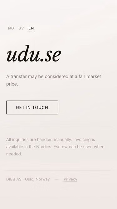 Screenshot of udu.se