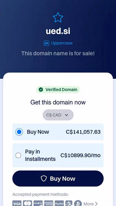 Screenshot of ued.si