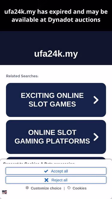 Screenshot of ufa24k.my