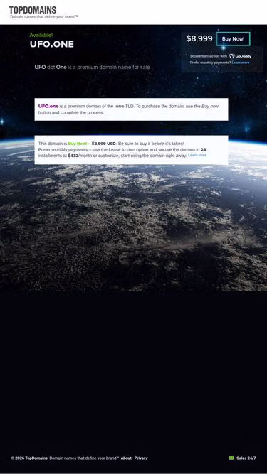 Screenshot of ufo.one
