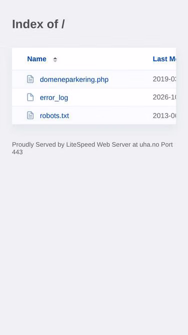 Screenshot of uha.no