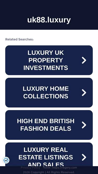 Screenshot of uk88.luxury