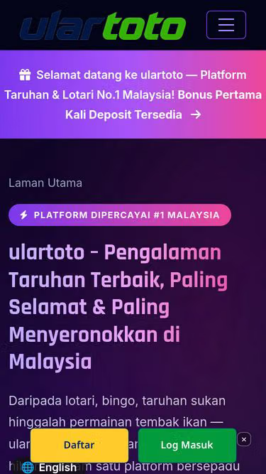 Screenshot of ulartoto.vu