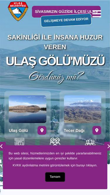 Screenshot of ulas.bel.tr