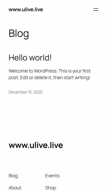Screenshot of ulive.live