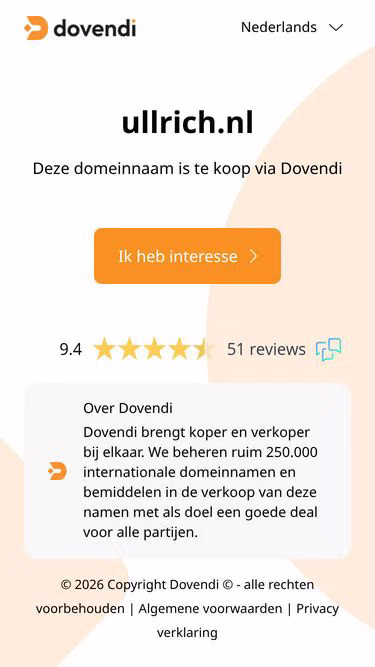Screenshot of ullrich.nl