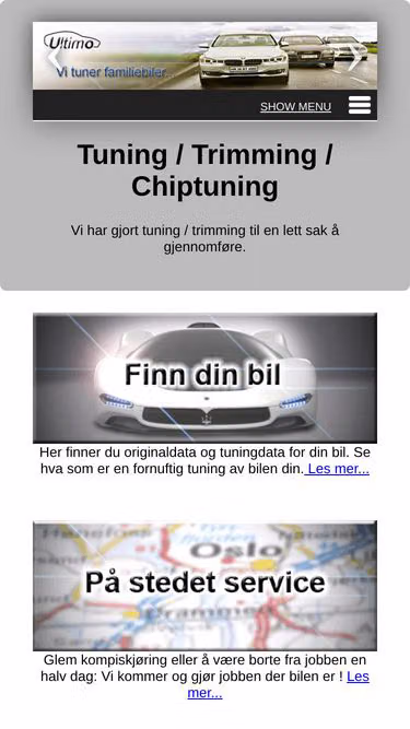 Screenshot of ultimo.no