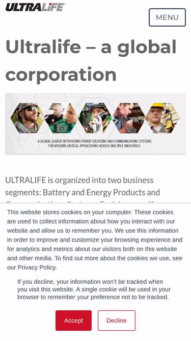 Screenshot of ultralife.online