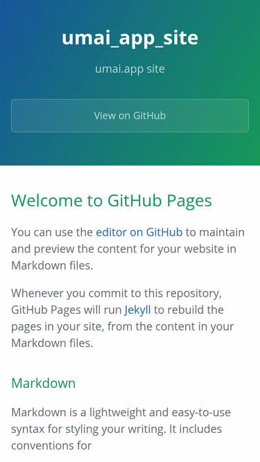 Screenshot of umai.app