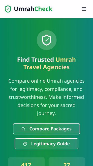 Screenshot of umrah.online