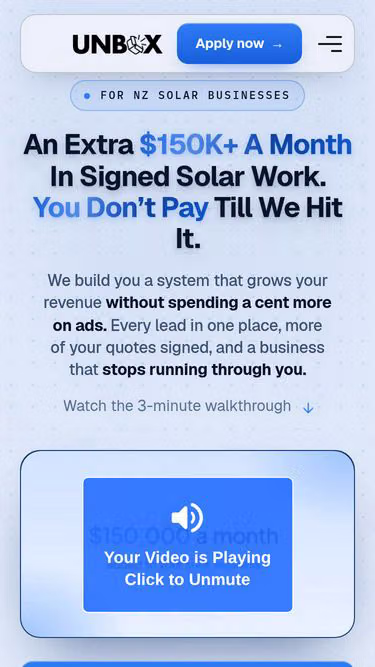 Screenshot of unbox.co.nz