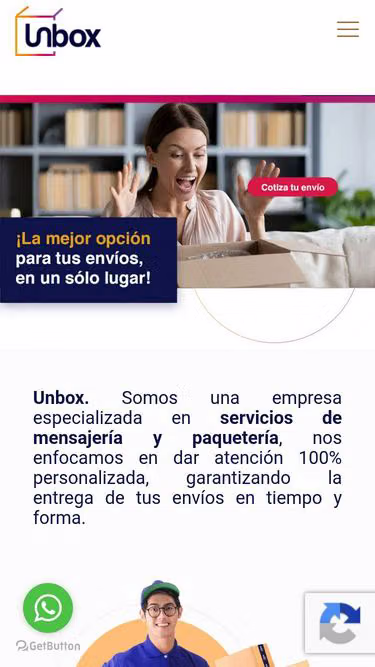 Screenshot of unbox.com.mx