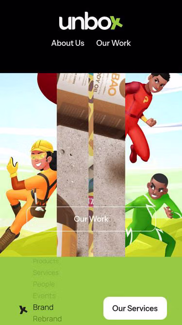 Screenshot of unbox.design