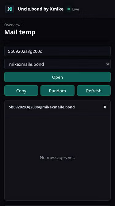 Screenshot of uncle.bond