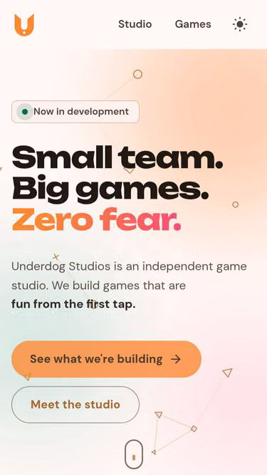 Screenshot of underdog.gs