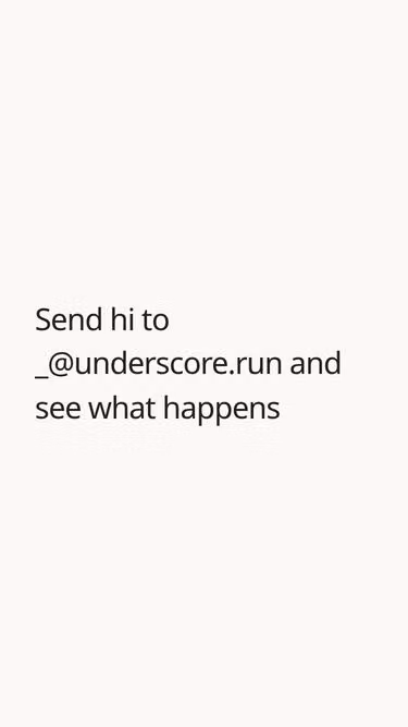 Screenshot of underscore.run