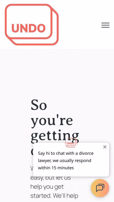 Screenshot of undo.ca