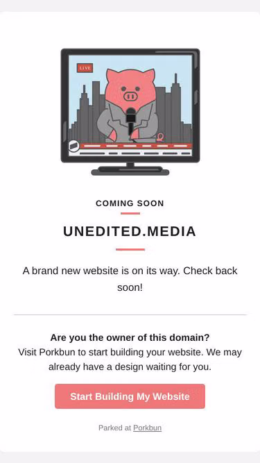 Screenshot of unedited.media