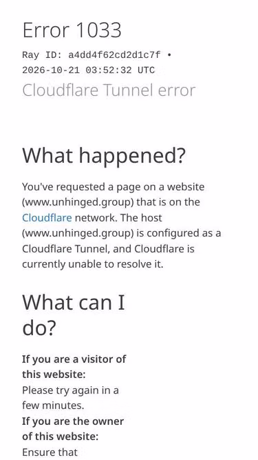 Screenshot of unhinged.group