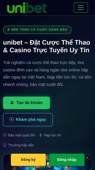 Screenshot of unibet.ceo