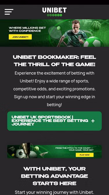 Screenshot of unibet.international