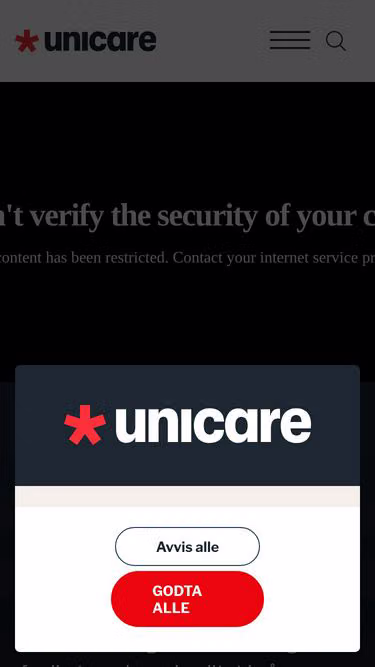 Screenshot of unicare.tv