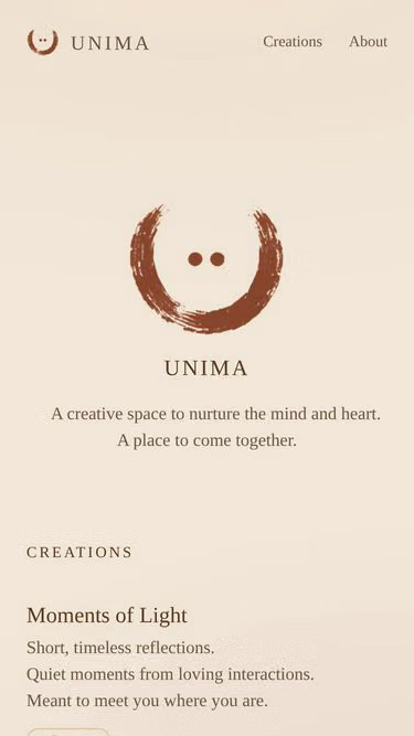 Screenshot of unima.work