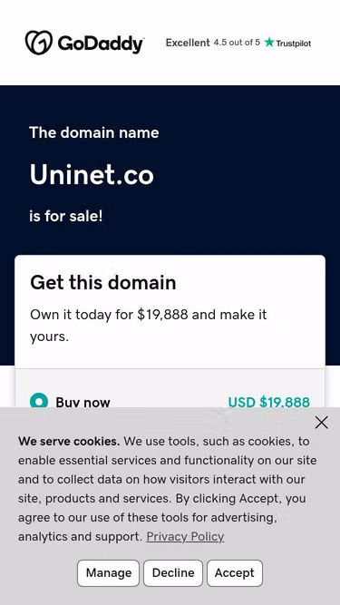 Screenshot of uninet.co