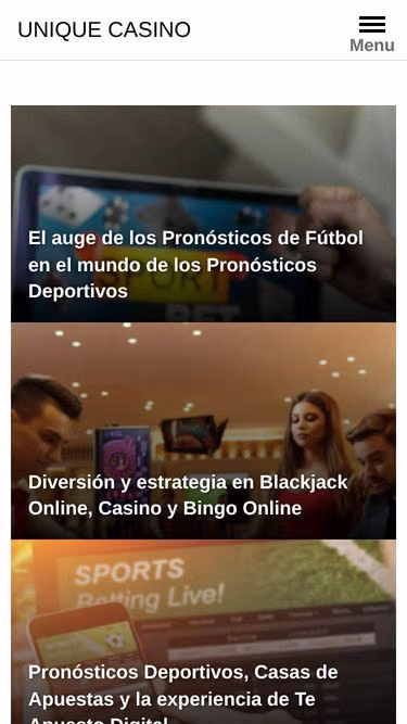 Screenshot of unique-casino.es