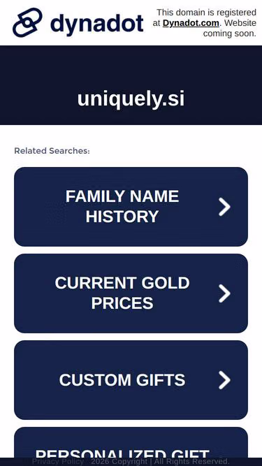 Screenshot of uniquely.si