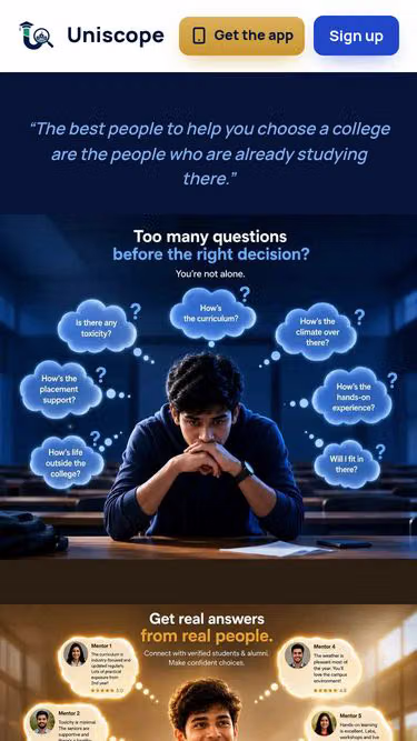 Screenshot of uniscope.in