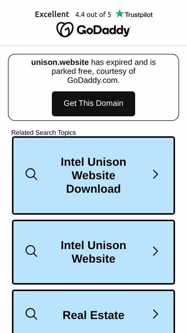 Screenshot of unison.website