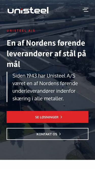 Screenshot of unisteel.com